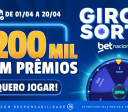 Giro da Sorte: R$ 200 mil em prêmios no cassino da Betnacional